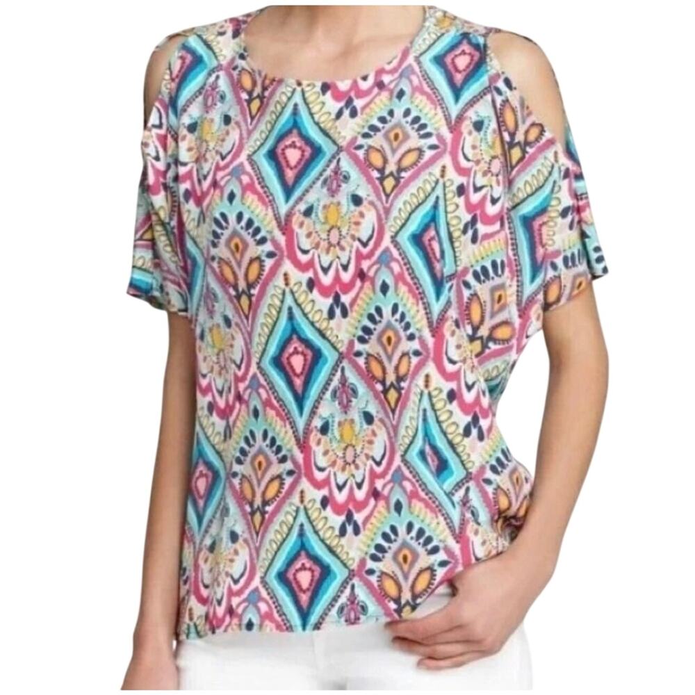 Lilly Pulitzer Trace Silk Top in Crown Jewels, XL